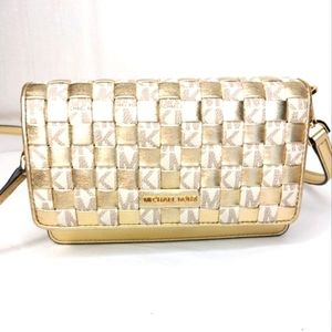 Michael Kors Jet Set Crossbody Convertible Clutch Handbag Purse Wallet Organizer